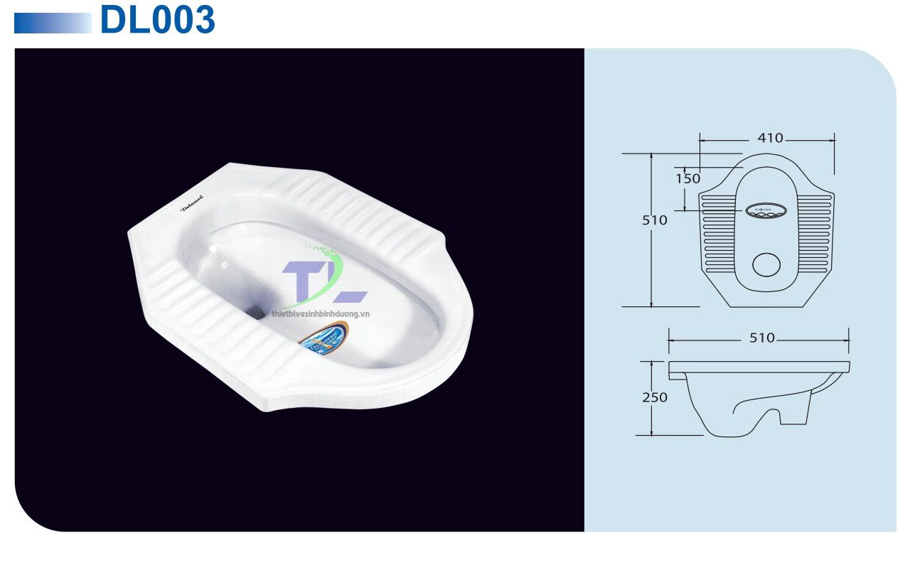 Bồn cầu xổm Dolacera DL003